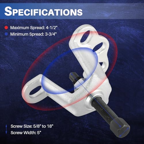 DASBET Front Hub Installer Puller Tool | Axle & Front Wheel Hub Puller, Universal FWD Front Wheel Removal Tool Duck Puller Auto Repair Tool - Image 2