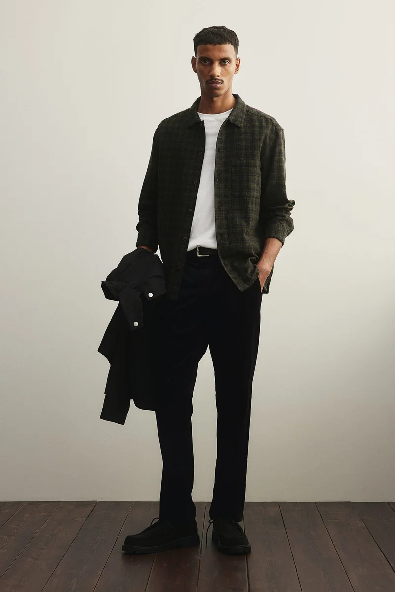 H&M Reglar Fit Corduroy Trousers