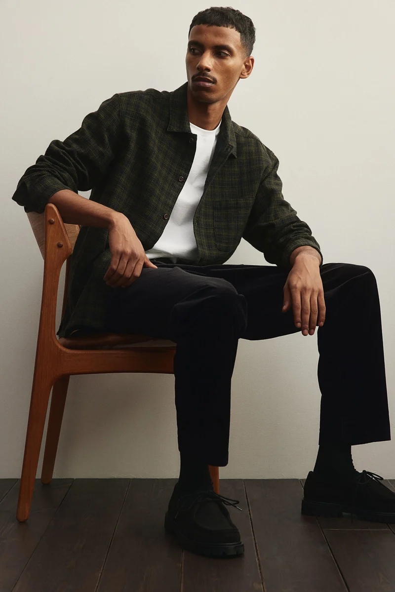 H&M Reglar Fit Corduroy Trousers