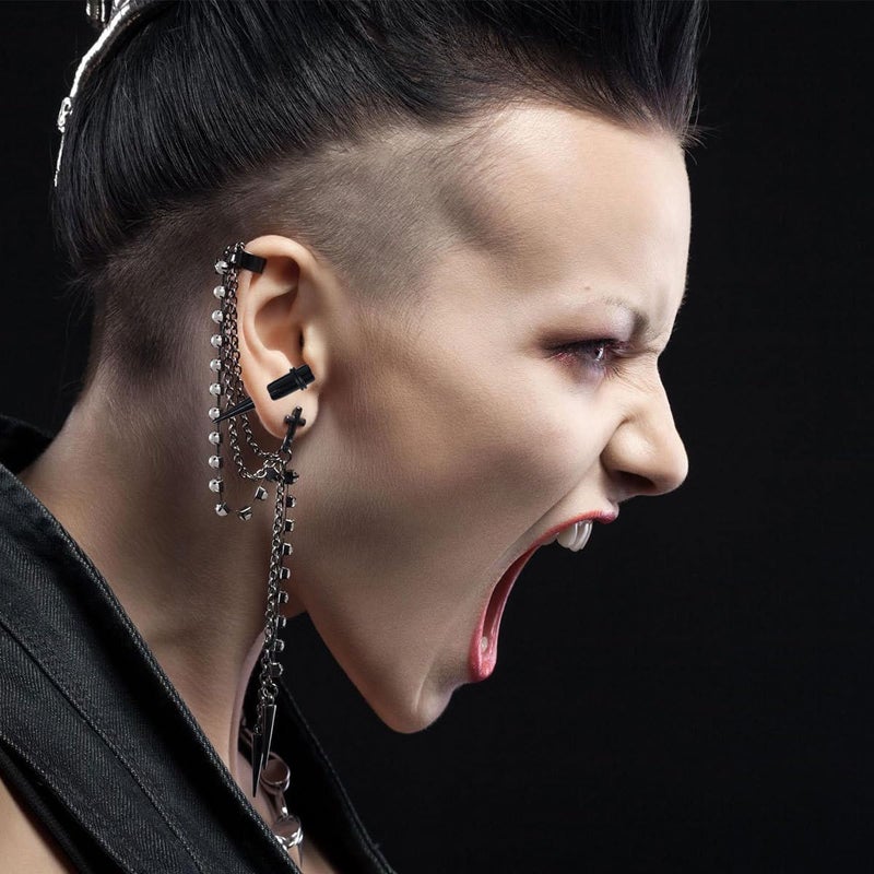 54pcs Black Acrylic Ear Stretching Tools Ear Expansion Set Tunnel Plugs Auricle Starters Body Piercing Jewelry for Women and Men - Image 5