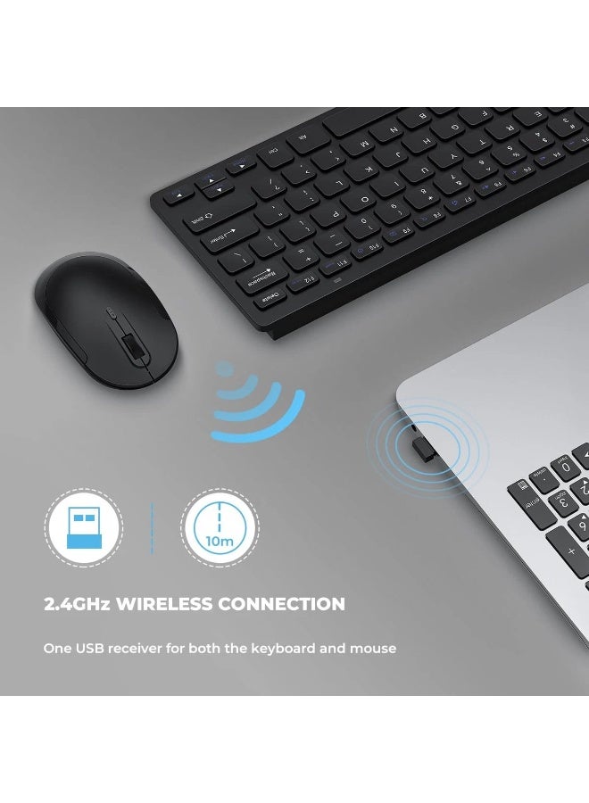 Microdigit Mini Wireless Keyboard and Mouse with Frequency of 2.4 GHz - Image 2