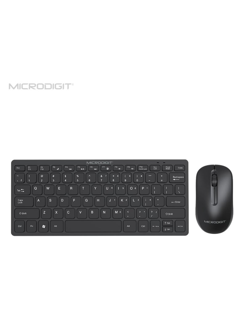 Microdigit Mini Wireless Keyboard and Mouse with Frequency of 2.4 GHz - Image 4