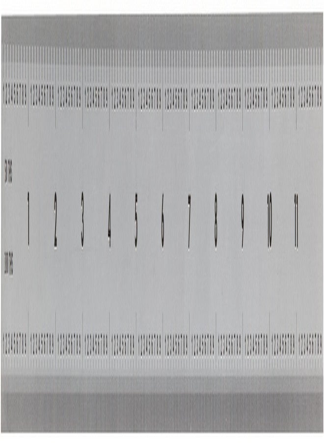 Mitutoyo 182-122, Steel Rule, 12" (16R), (1/32, 1/64, 1/50, 1/100"), 3/64" Thick X 1" Wide, Satin Chrome Finish Tempered Stainless Steel - Image 2