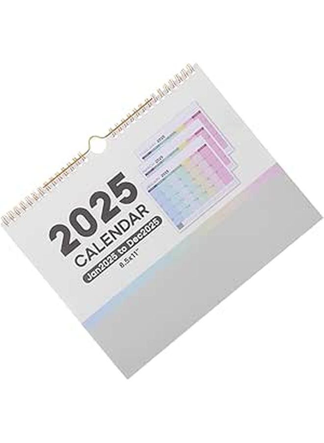 2025 Small Wall Calendar With International Holidays Compact Hanging Planner For Home Office School - Image 1