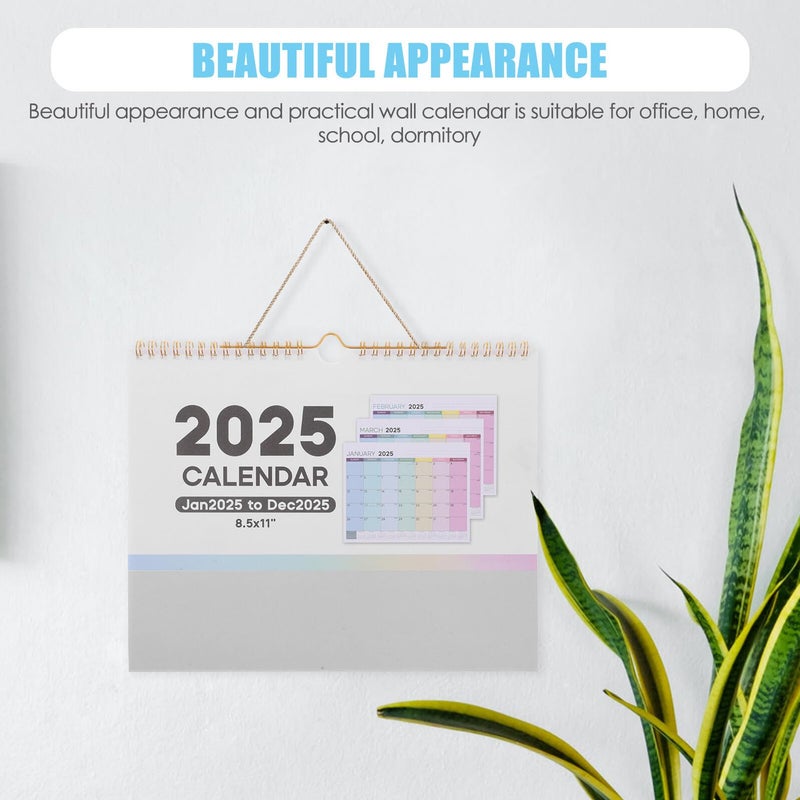 2025 Small Wall Calendar With International Holidays Compact Hanging Planner For Home Office School - Image 4