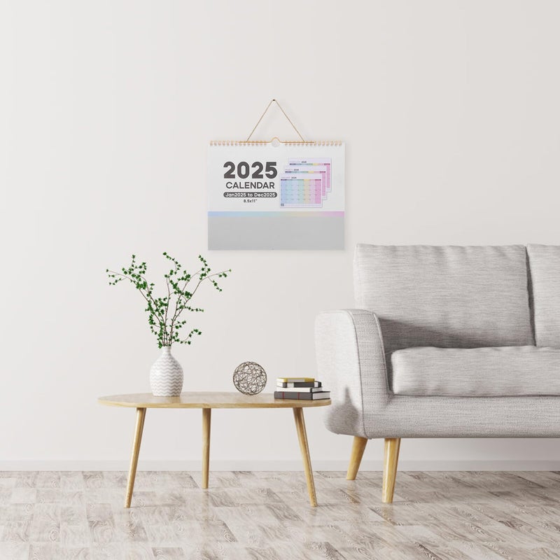 2025 Small Wall Calendar With International Holidays Compact Hanging Planner For Home Office School - Image 5