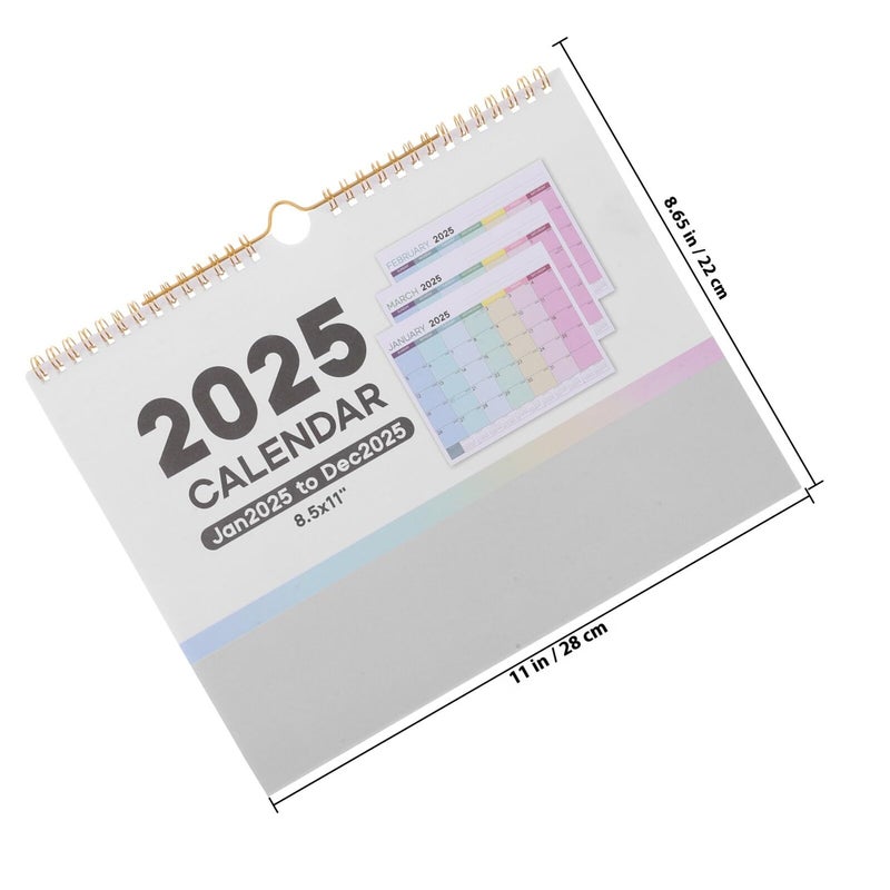 2025 Small Wall Calendar With International Holidays Compact Hanging Planner For Home Office School - Image 3