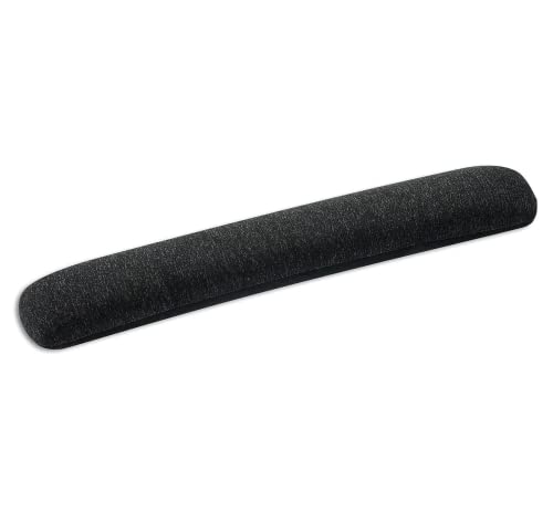 1InTheOffice Beaded Keyboard Wrist Rest Pad, Black/Gray - Image 1