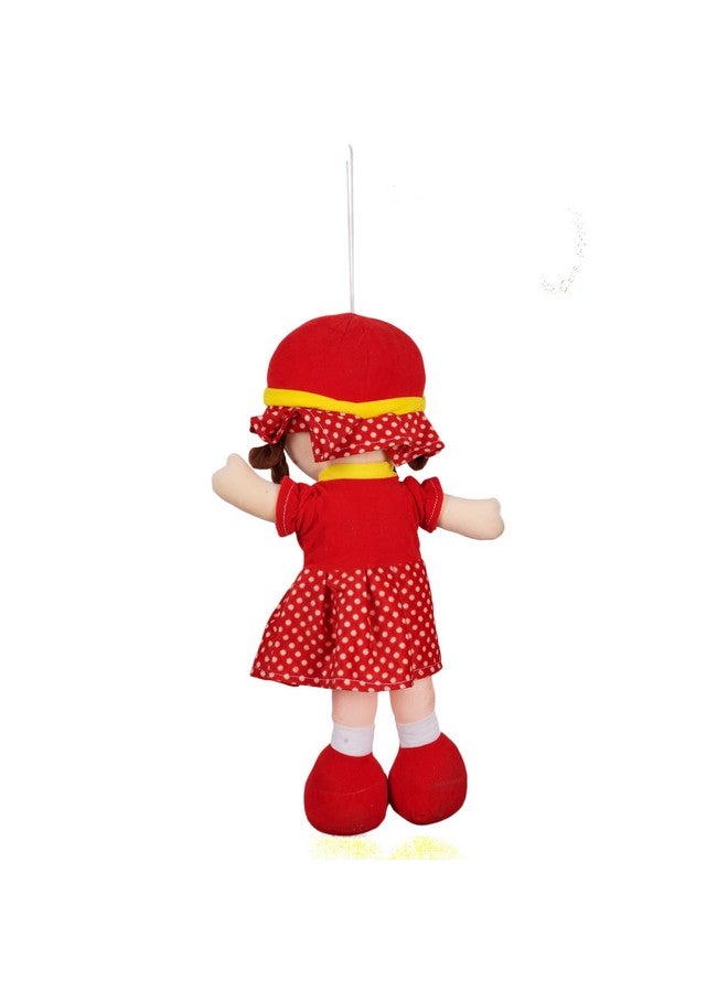 HELLO BABY Winky Doll Super Soft Huggable Doll Toy for Kids | Washable Cuddly Stuffed Soft Plush Toy Helps to Learn Role Play-40Cm -Red - Image 4