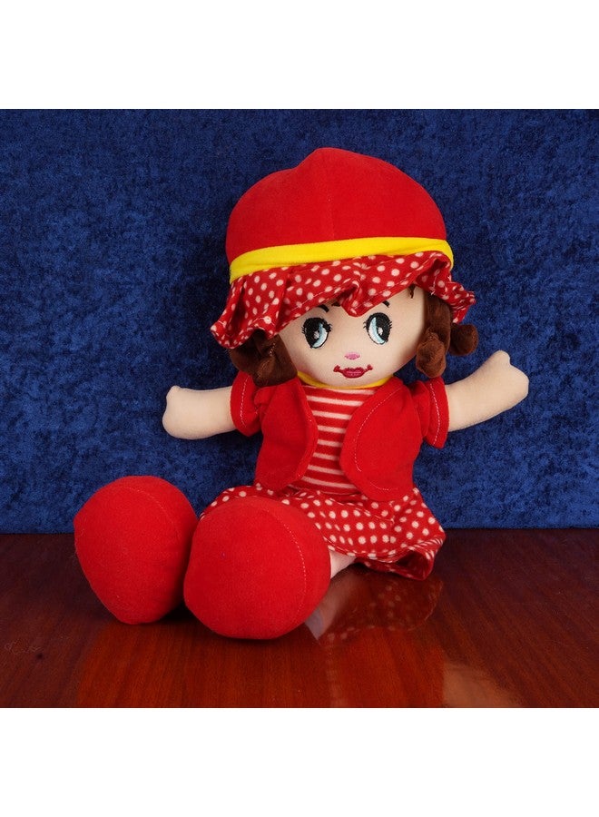 HELLO BABY Winky Doll Super Soft Huggable Doll Toy for Kids | Washable Cuddly Stuffed Soft Plush Toy Helps to Learn Role Play-40Cm -Red - Image 5