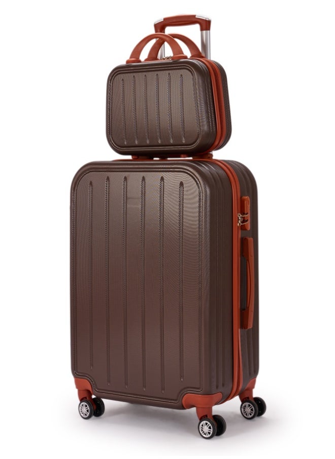 ليمرا طقم شنط سفر مكون من 6 حقائب أمتعة لون بني بمقاس 32"/28"/24"/20"/16"/12 انش  - Image 2