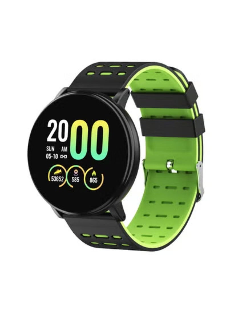 ساعة 119Plus الذكية بشاشة ملونة IPS، مقاومة للماء IP67، متتبع للياقة، مراقبة معدل ضربات القلب والنوم، أوضاع رياضية متعددة - Image 1