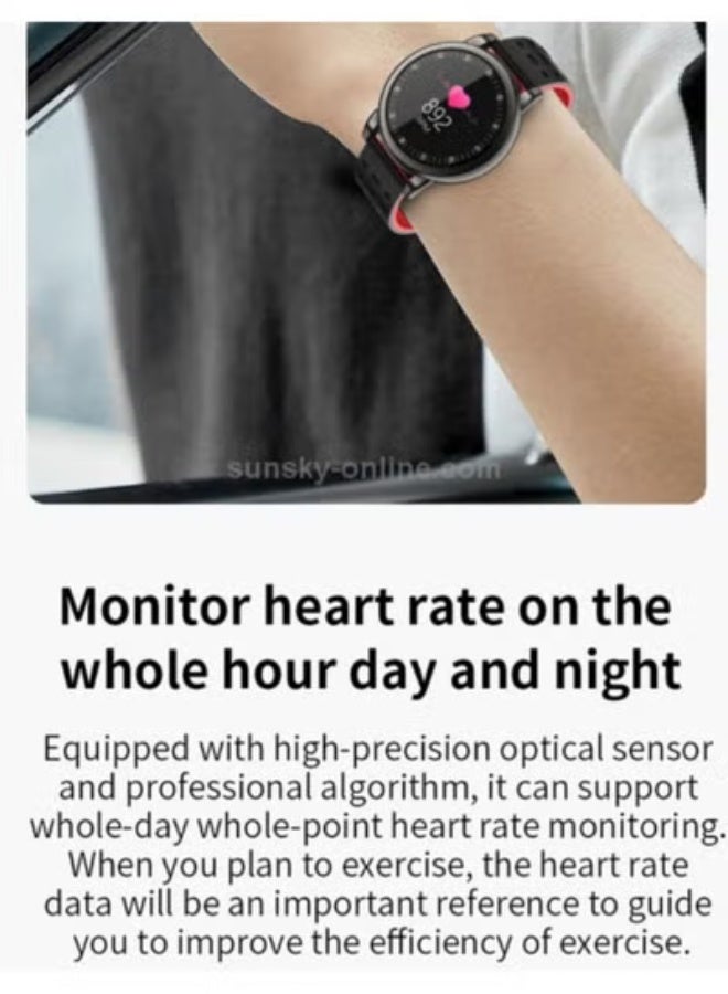 ساعة 119Plus الذكية بشاشة ملونة IPS، مقاومة للماء IP67، متتبع للياقة، مراقبة معدل ضربات القلب والنوم، أوضاع رياضية متعددة - Image 5
