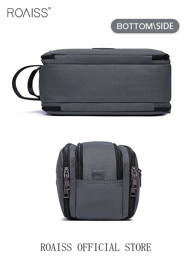 roaiss Makeup Storage Bag Multifunctional Handbag Travel Portable Bag Toiletry Bag Coin Purse Comfortable and Portable - Image 3