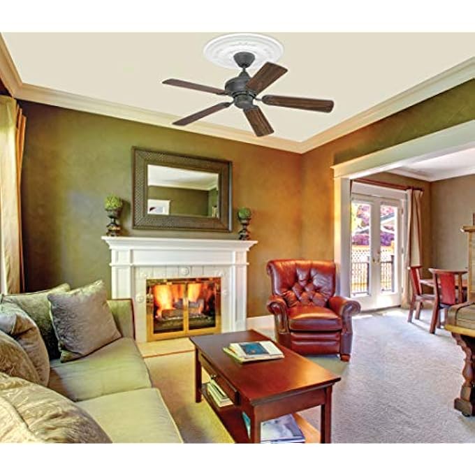 77757 53,3 CM WHITE FINISH CEILING MEDALLION - Image 2