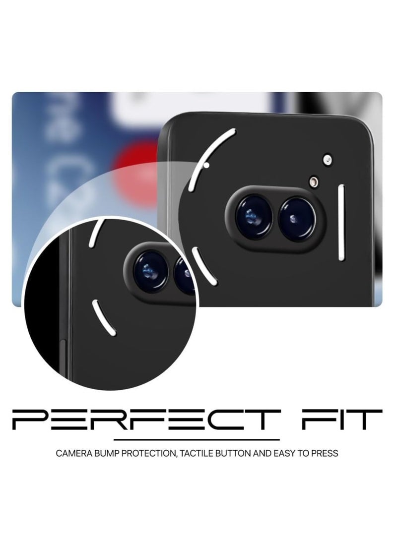 BORTONY Fits Nothing Phone 2A 5G: A slim, rubberized back cover with a soft velvet lining inside. - Image 3