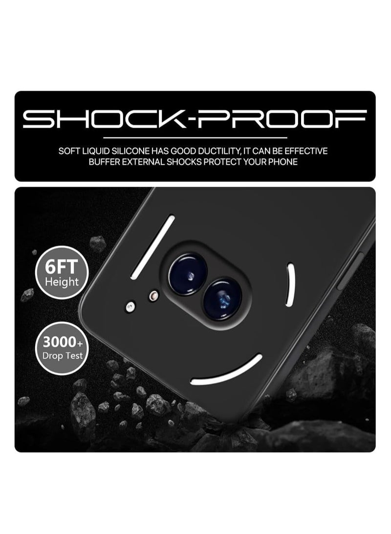 BORTONY Fits Nothing Phone 2A 5G: A slim, rubberized back cover with a soft velvet lining inside. - Image 5