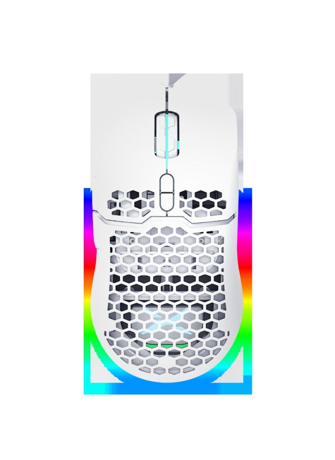 Generic - Colorful M700BU Wired Mouse Game FPS E-Sports NIP Lightweight Cave Mouse CSGO Eating Chicken Lol-Color:M700 Black Model (3389 Supports Up To 16000dpi) - Image 1