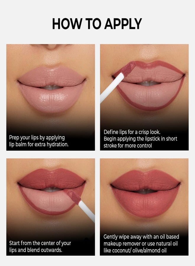 SOKU Always Kissable Long-Lasting Matte Liquid Lipsticks for Women Waterproof, Smudge-Proof | Lightweight Vegan Formula with Vitamin E | Smooth Application, Rich Colour (Violet Vixen-07) - 4.5 ml - Image 3