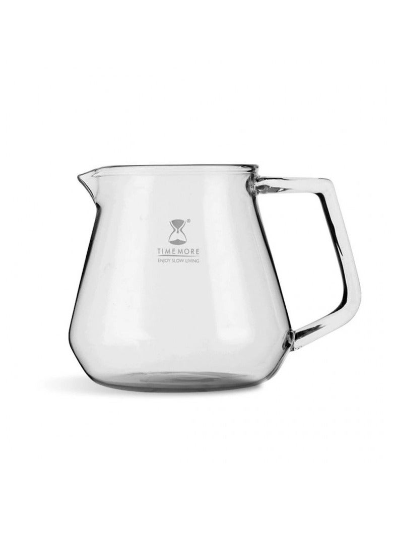 إناء التحضير الزجاجي من تايمور باللون الشفاف 600 مل