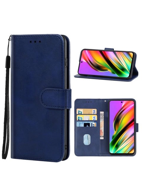 Case Cover Leather Phone Case For BLU G91 Max Blue