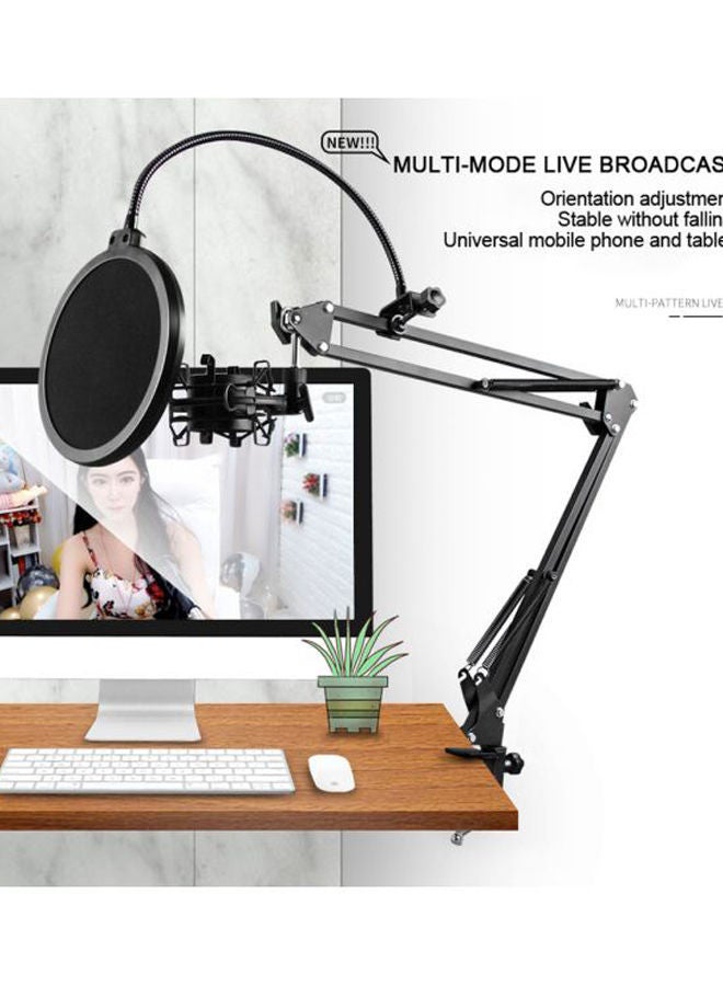 NIBEMINENT Microphone Scissor Arm Stand With Filter - Image 3