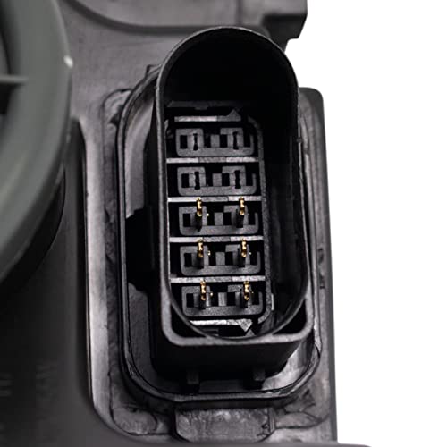 TRQ مجموعة مصابيح الرأس الجانبية للسائق من TRQ هالوجين بإطار كروم متوافقة مع 2008-2011 مرسيدس-بنز C300 C350 C63 AMG MB2502162 MB2502163 - Image 2