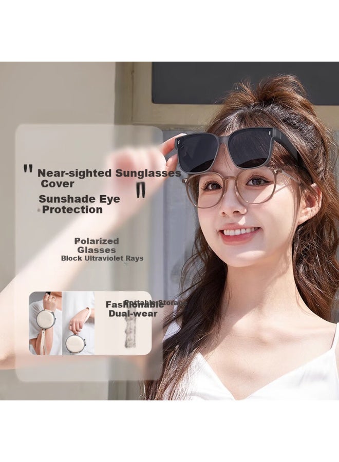 Eyes Moshe Folding Polarized Sungl For Myopia With Uv Protection For Driving Sungl Driver Sungl - Image 2