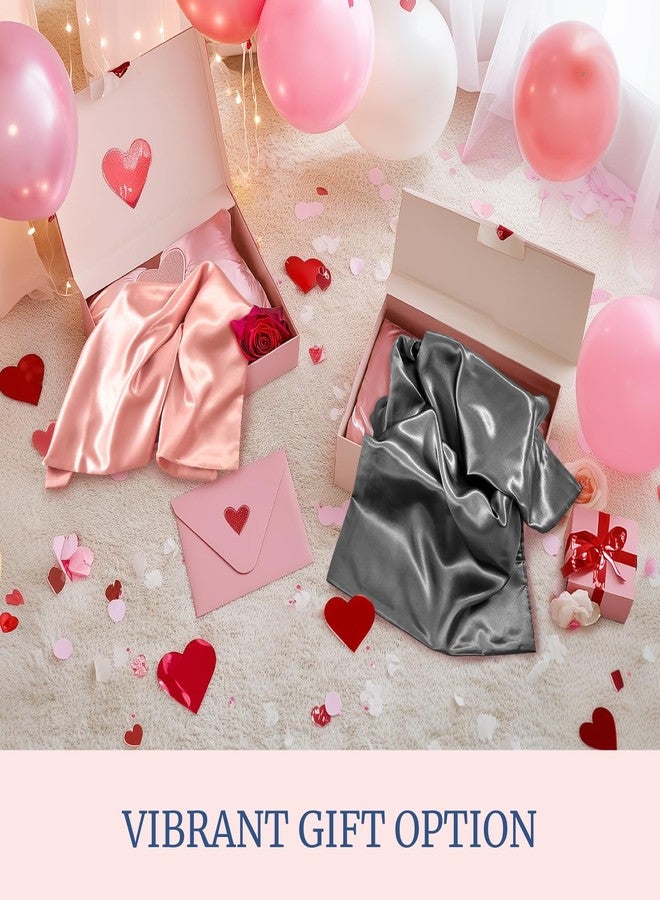 BEDELITE Satin Pillowcase for Hair and Skin, Super Soft and Cooling Similar to Silk Pillow Cases 2 Pack with Envelope Closure, Gift for Women Men(20"x26" Standard Size, Hot Pink) - Image 4