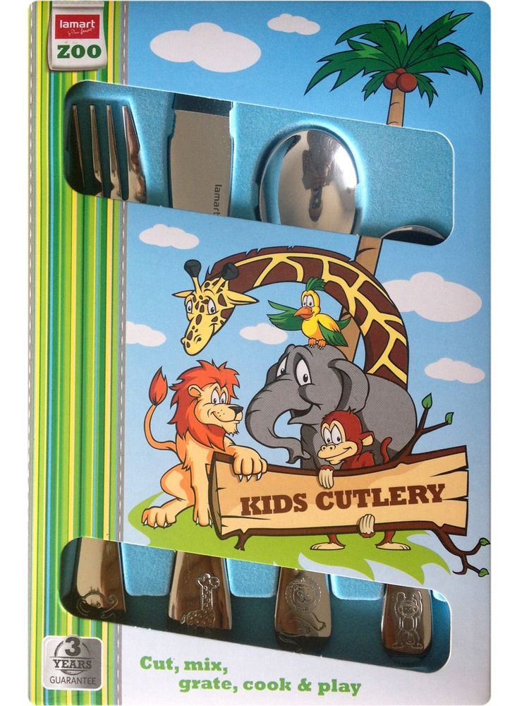 Lamart 4 Pcs Children'S Cutlery Set  - Image 3