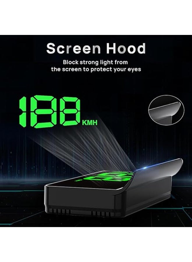 HUD Car HUD Head-Up Display Beidou GPS Universal Satellite Speedometer High-Definition Car Locator Suitable for All Models - Image 4