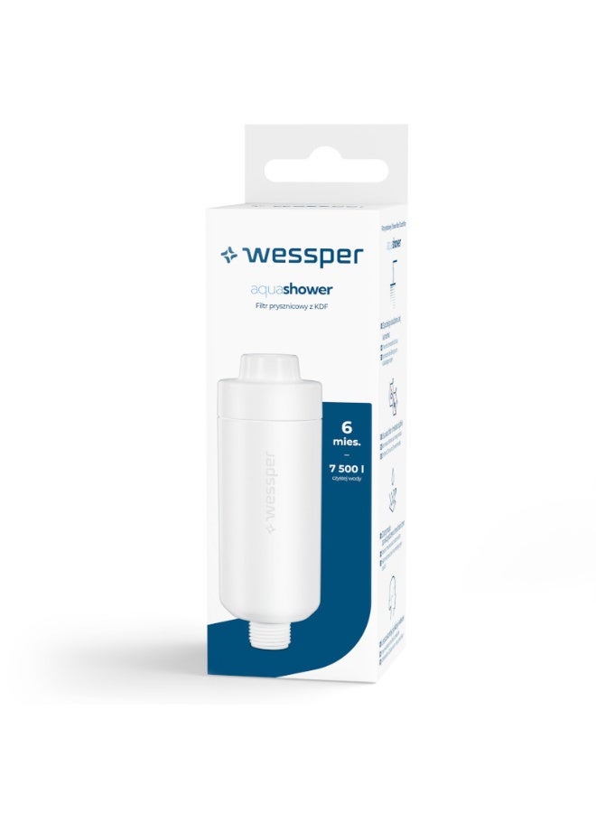 Wessper AquaShower White Shower Water Filter - Image 1