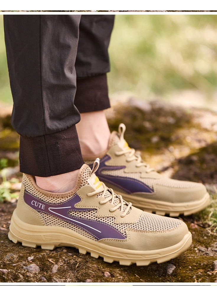 Cute Summer Labor Insurance Shoes Anti-smashing Anti-piercing Breathable Large Mesh Wear-resistant and Non-slip Safety Shoes - Image 2