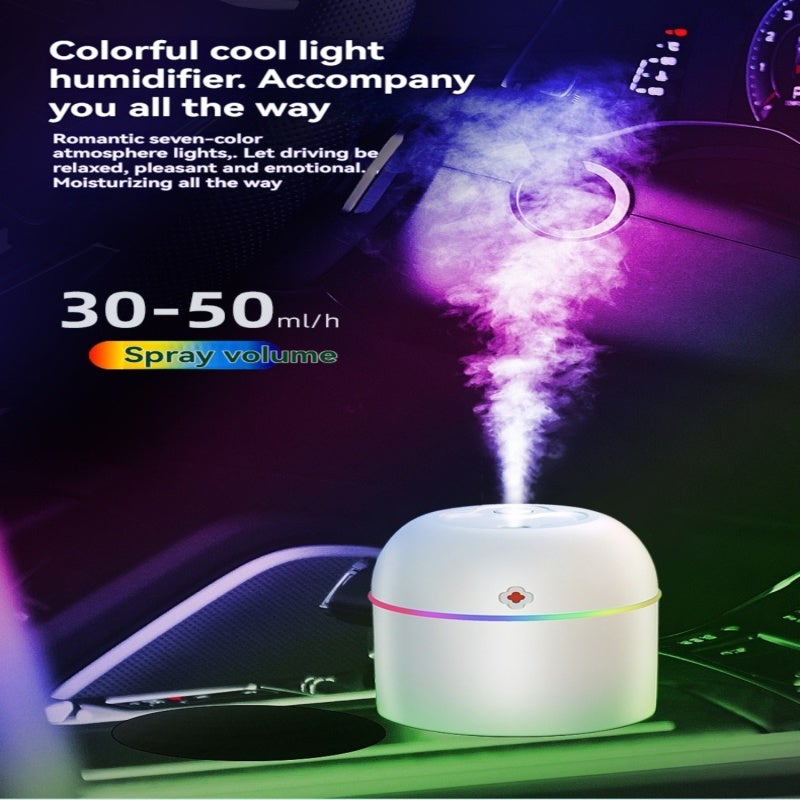 Mini Humidifier: Green Car-Egg Shape, USB Plug-and-Play, Colorful Ambient Light - Aroma Diffuser for Home Office, Dorm, Travel & Personal Spaces - Image 5