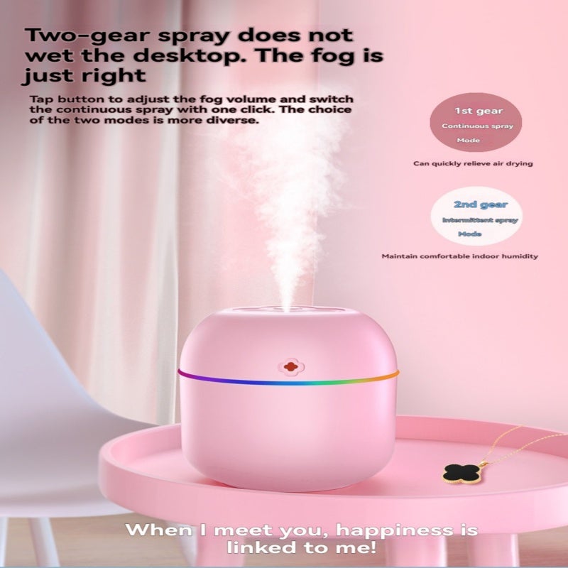 Mini Humidifier: Green Car-Egg Shape, USB Plug-and-Play, Colorful Ambient Light - Aroma Diffuser for Home Office, Dorm, Travel & Personal Spaces - Image 4