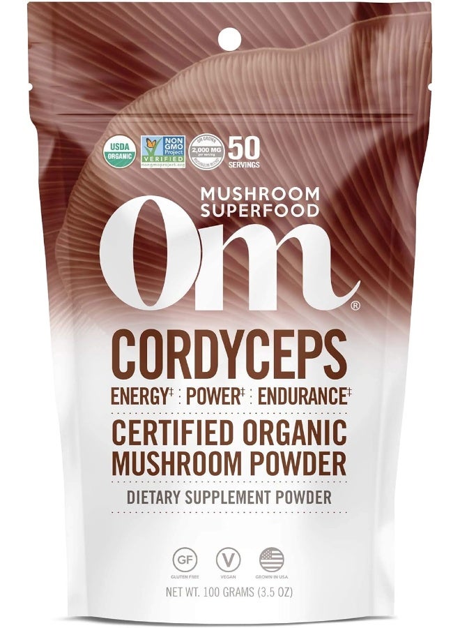 OM Cordyceps Organic Mushroom Powder 100g - Image 1