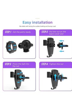 EHOME Wireless Car Charger,10W Qi Fast Charging Auto-Clamping Car Mount,Windshield Dash Air Vent Phone Holder Compatible iPhone 13/12 Pro max/12/11/11 Pro/11 Pro Max/Xs MAX/XS/XR/X/8/8+ (Black)  - Image 3