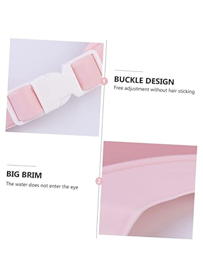 Generic Shampoo Cap Water Shower Visor Silicone Shower Visor Shampoo Hat for Adults Shower Hat for Waterless Shampoo Sun Hat for Helmet Hat for  - Image 2