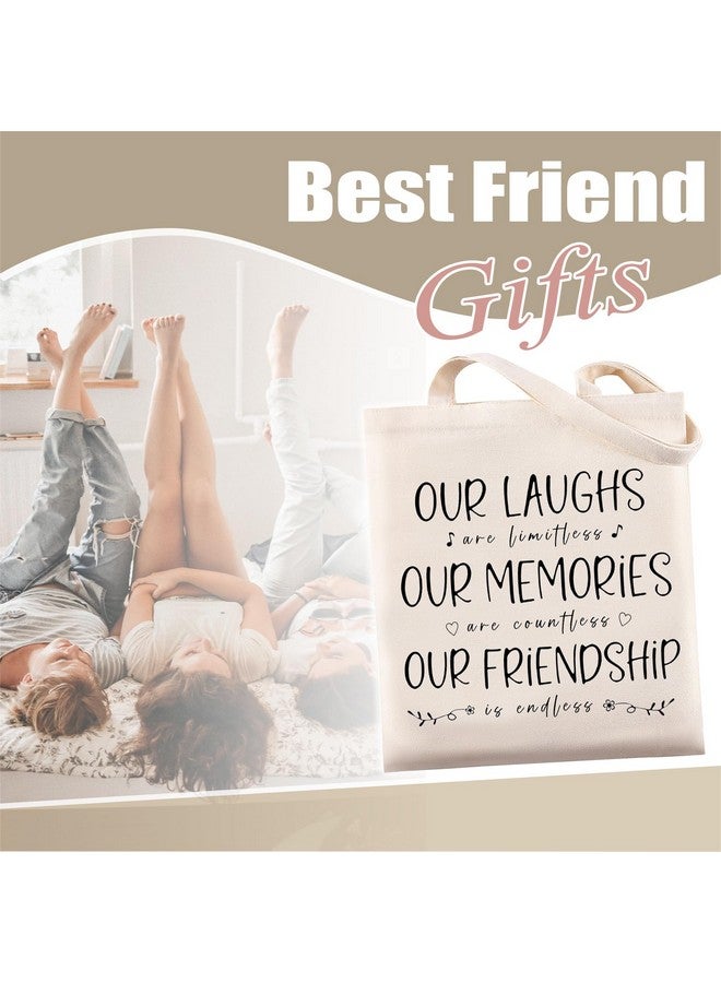 Glowave Best Friend- Gifts for Women Tote Bag Birthday Gift for Friendship Canvas Grocery Bag Sturdy Cloth Cotton Shoulder Handbags - Image 1