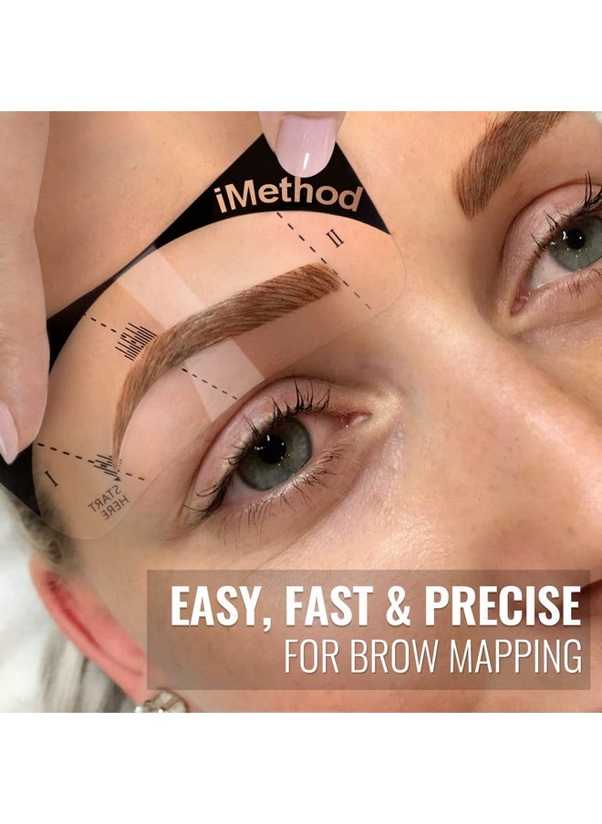 iMethod - Eyebrow Stencils Eyebrows Shape Reusable 27 Eyebrow Stencil Kit Brow Stencils For Eyebrow Stamp Eyebrow Shaping Kit Eyebrow Stencil Kit For Beginners Reusable & Flexible - Image 1