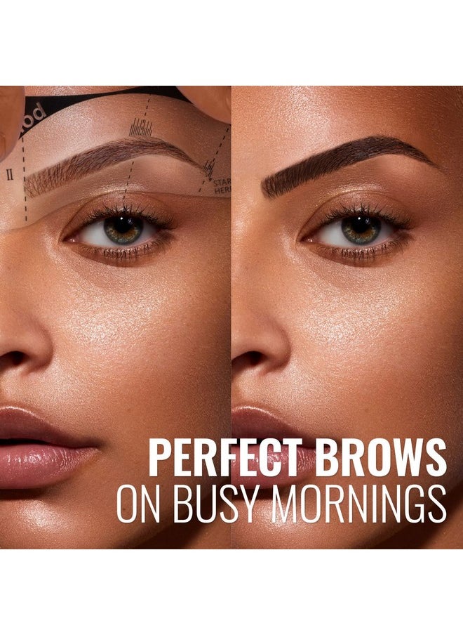 iMethod - Eyebrow Stencils Eyebrows Shape Reusable 27 Eyebrow Stencil Kit Brow Stencils For Eyebrow Stamp Eyebrow Shaping Kit Eyebrow Stencil Kit For Beginners Reusable & Flexible - Image 1