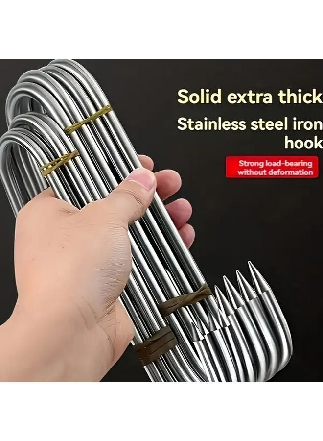 15pcs Heavy Duty S Hooks 5.12 Inch Extra Long Stainless Steel Heat Cold Resistant - Image 5