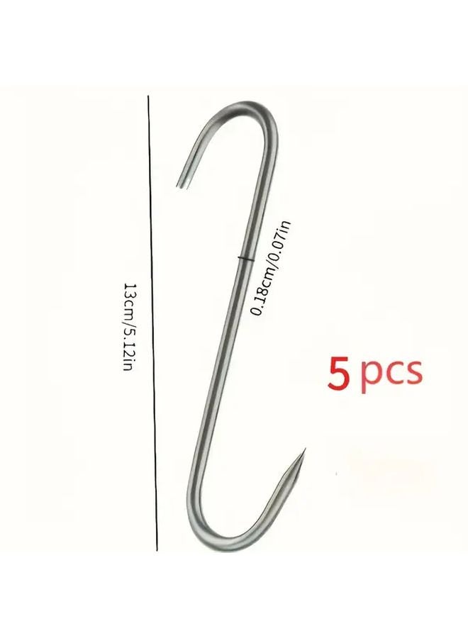 15pcs Heavy Duty S Hooks 5.12 Inch Extra Long Stainless Steel Heat Cold Resistant - Image 3