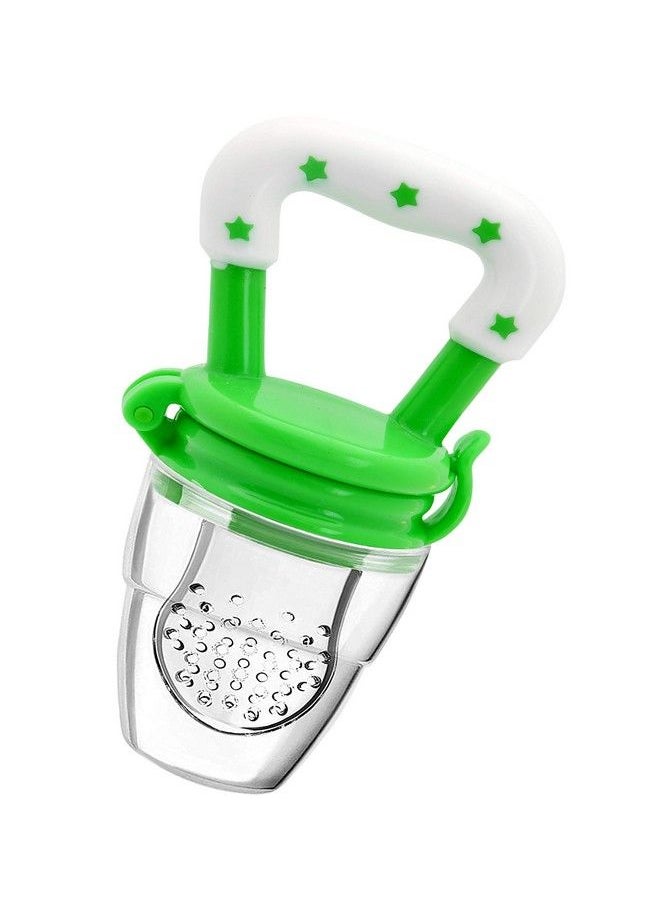 The Little Lookers Fruit Food Feeder Pacifier Nibbler With Silicon Mesh In Box Packing (Green Pack Of 1)  - Image 1