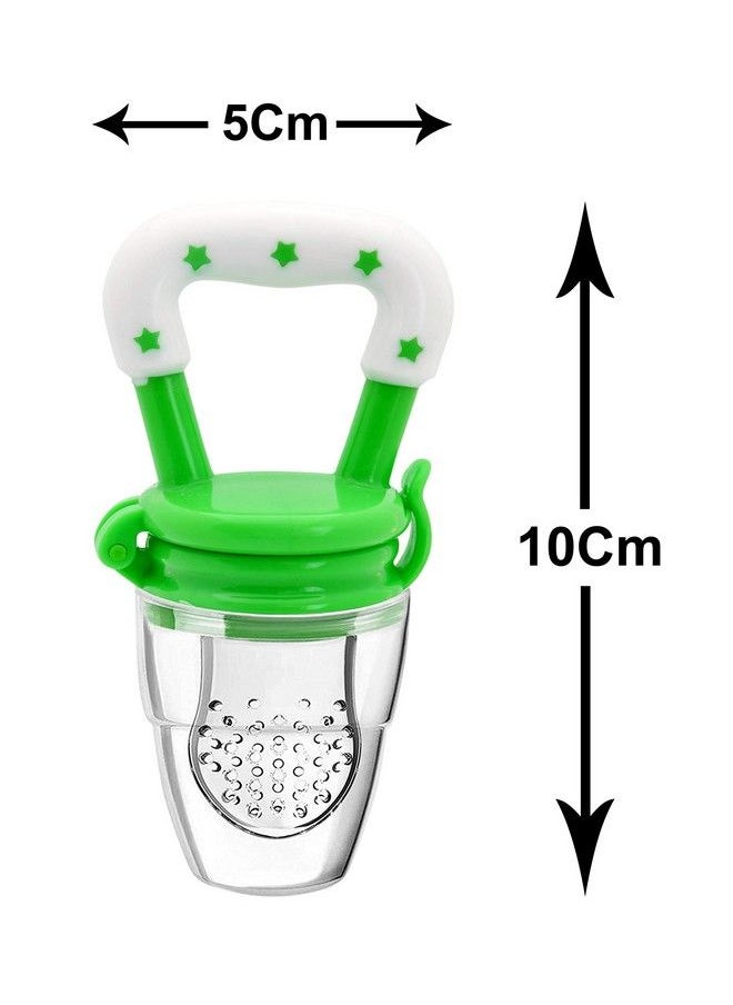 The Little Lookers Fruit Food Feeder Pacifier Nibbler With Silicon Mesh In Box Packing (Green Pack Of 1)  - Image 5