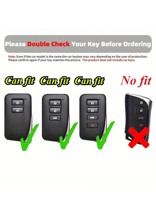 Transparent TPU Car Key Case Cover With Buckle For Lexus Models 2013 2021 - Image 3