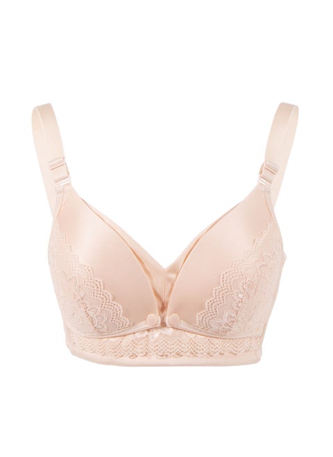 Full Cup Maternity And Nursing Bra Beige Large