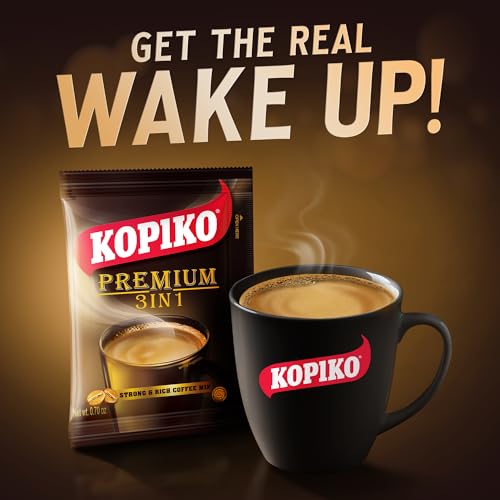 KOPIKO Premium 3 in 1 Instant Coffee Mix  Authentic Indonesian Volcanic Coffee Strong Yet Smooth PreMixed with Creamer  Sugar 212 OZ in 30 Coffee Sachets - Image 5