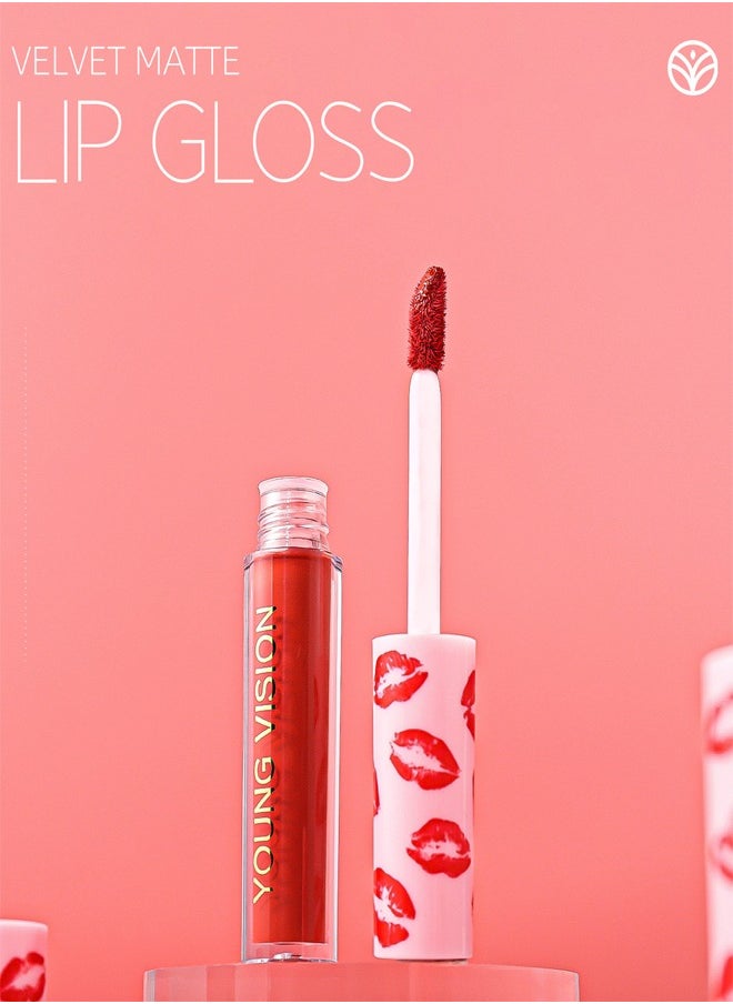 YOUNG VISION Velvet Matte Lip Gloss,Long-Lasting Makeup,Mist Lip Gloss No.04  - Image 3