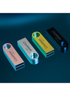 Generic U Disk Lettering 32G 16G Metal USB Creative Gifts Usb3.0 High-speed Car 128G 64G U Disk-Color:Color Rotating 2.0-Capacity:128M  - Image 3